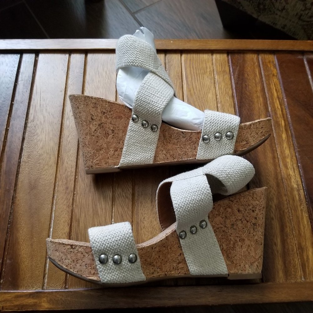 Lucky Brand Cork Wedge Sandal